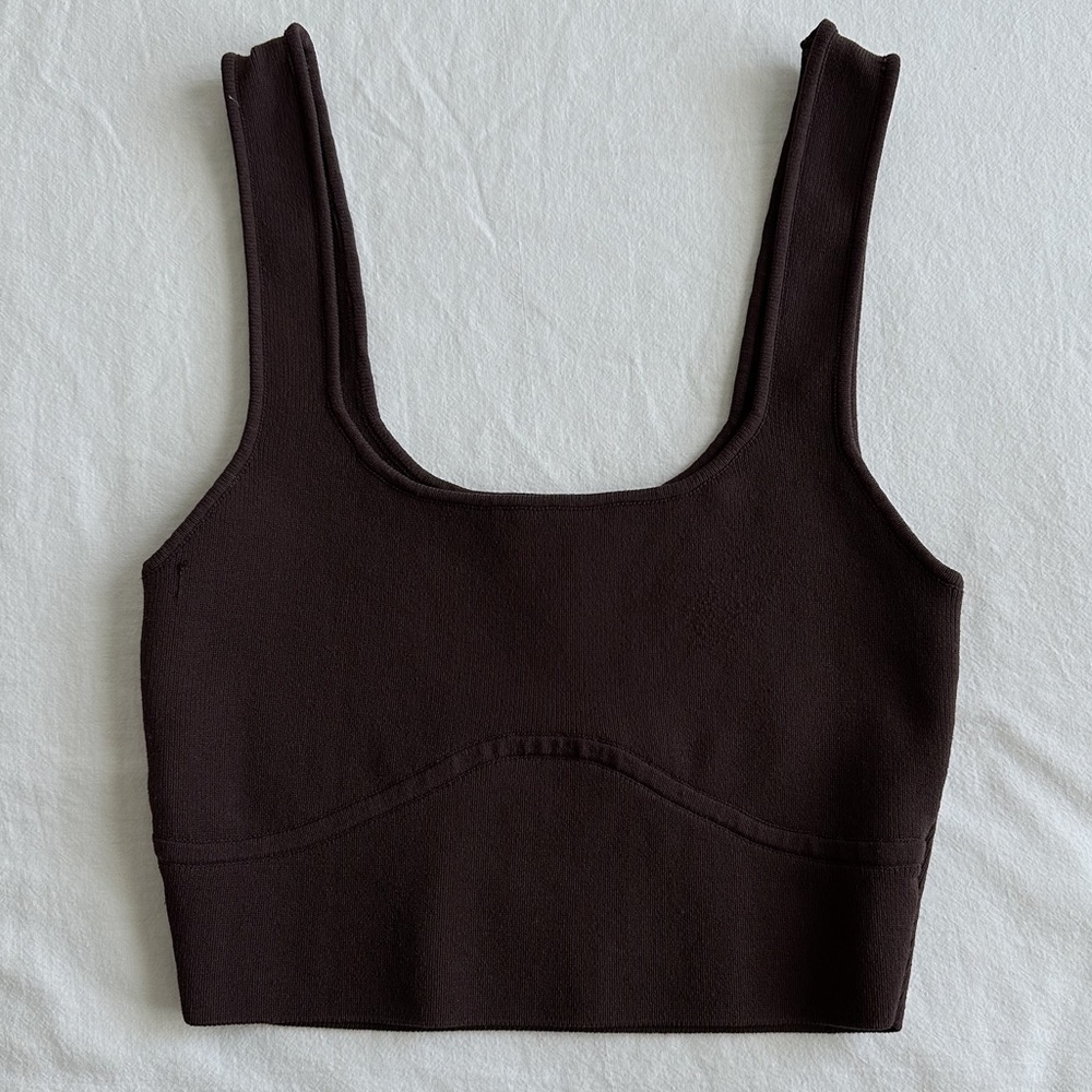 GLASSONS | scoop rib knit tank
